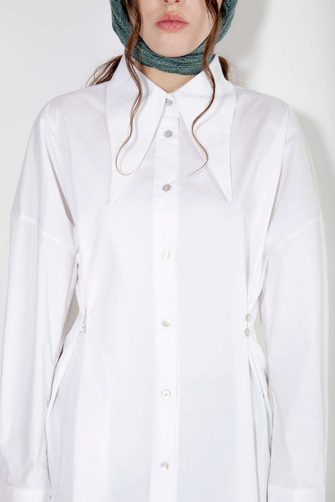 Shirt dress white