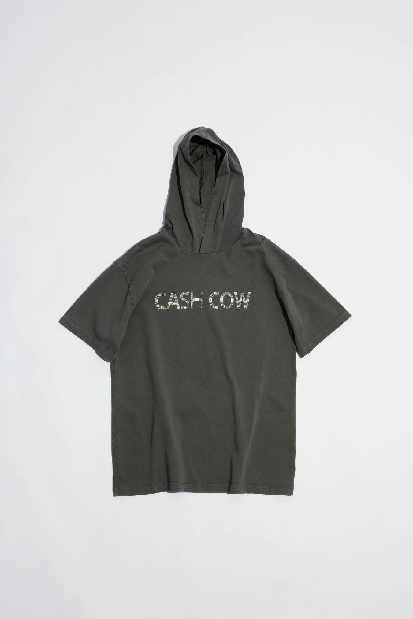 Hooded t-shirt cash cow ebony