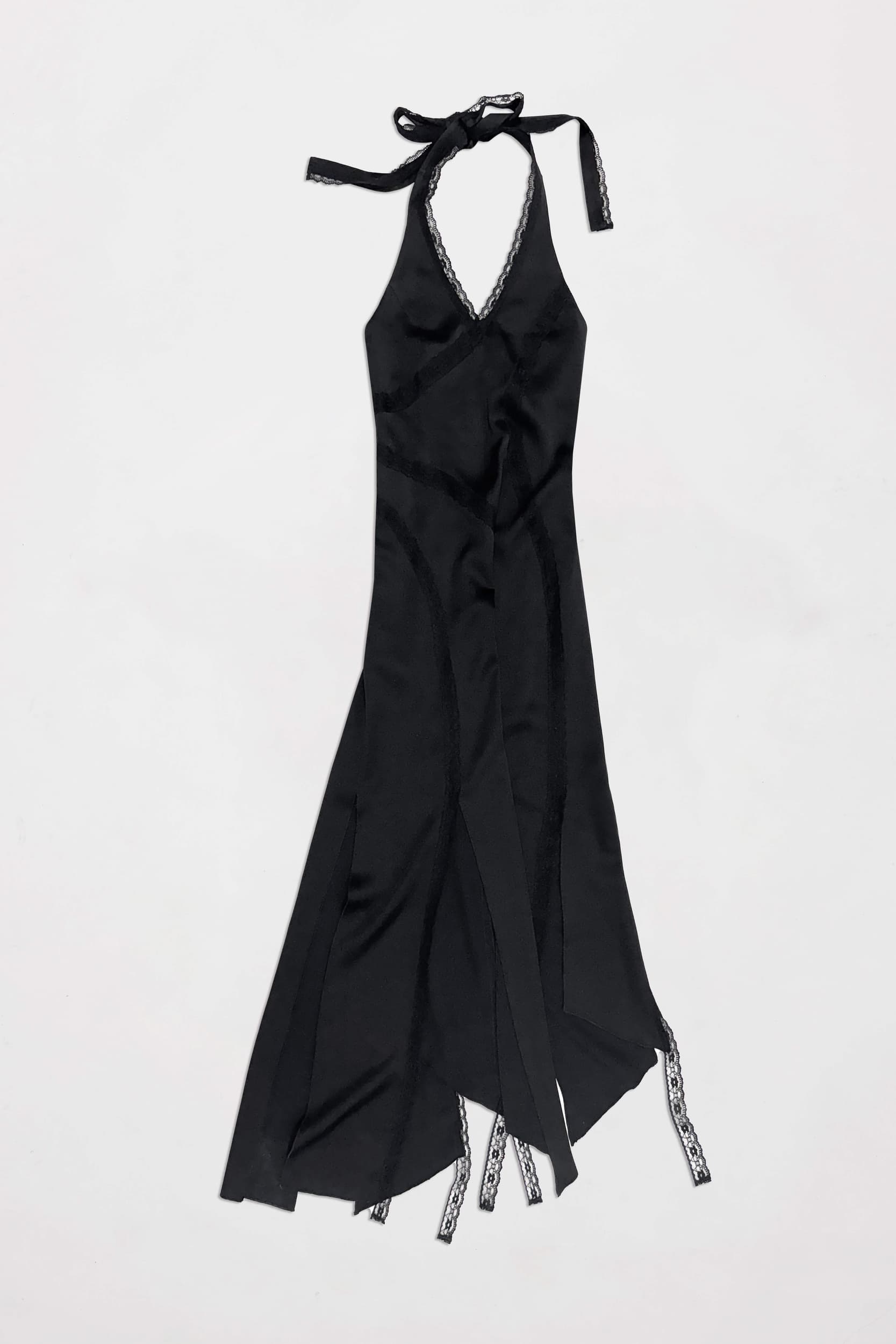 Halterneck lace dress. Halterneck lace dress.