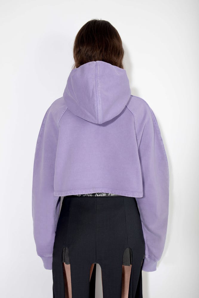 Mini hood famous deep purple